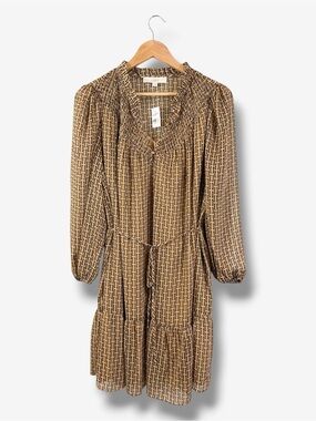 brown colour combination for dress Vintage LOFT Brown Suede Leather Button Front, Belted Midi Dress with – The  Thrifty Hippy main image 1